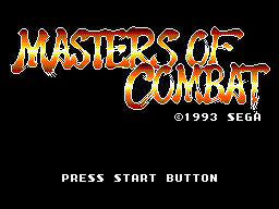 Masters of Combat (Europe) Title Screen
